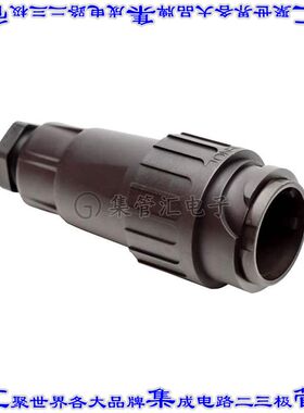 C01610H0080021 圆形连接器9(8+PE)插头外壳用于公插针黑色自由悬