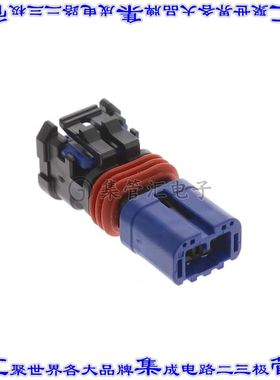 MX80A02SZ1C 矩形连接器外壳2POS插座2.54mm母形插口黑色自由悬挂