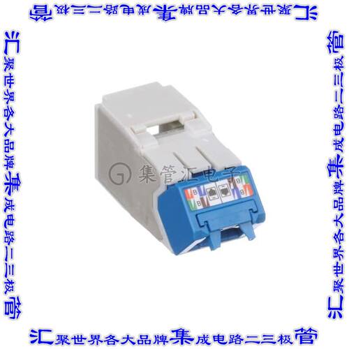 CJUD6X88TGIW 接插件连接器CAT6A UP/DOWN 45 DEGREE TG WIREC