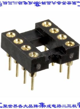 SA083040 连接器IC插座DIP 7.62mm插口8(2 x 4)位置镀金通孔