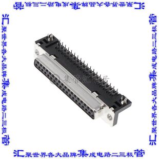 D37S33E6GX00LF Sub通孔直角 连接器37POS插座母插口2排D