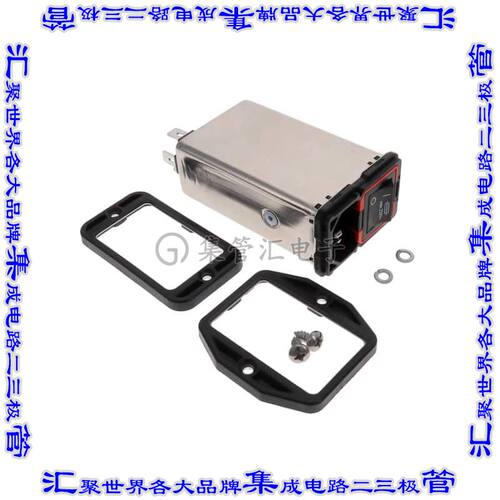 FN9280EB-6-06 电源接入连接器3POS插座公插片模块IEC320-C14面板