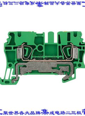 1608640000 端子块连接器2POS接地地面5.1mm绿色黄色12-30AWG