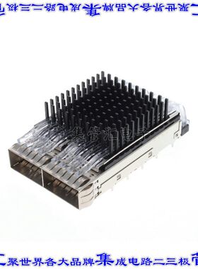 4-2170808-6 插拔式连接器外壳成组(1 x 2)QSFP28通孔直角压配