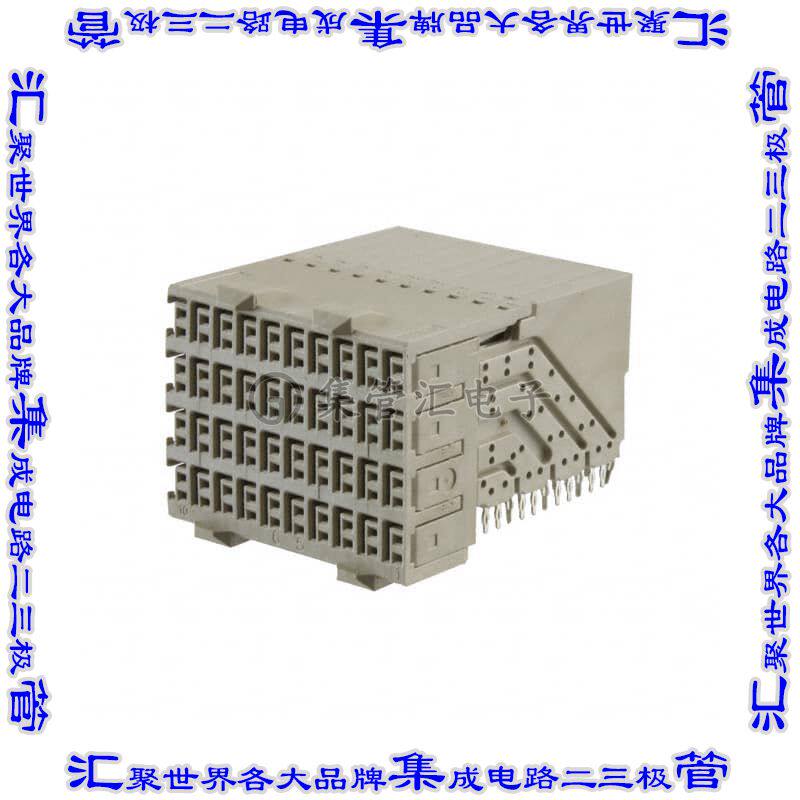 1469001-1 背板连接器120POS插座母插口8排2.5mm板边缘通孔直角