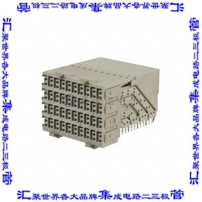 1469001-1 背板连接器120POS插座母插口8排2.5mm板边缘通孔直角