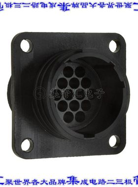 182916-1 圆形连接器16POS插座外壳用于公插针黑色面板安装