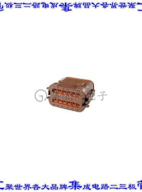 DT06-12SD-EP06 矩形连接器外壳12POS插头2排母形插口灰色自由悬