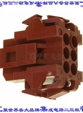 207152-1 矩形连接器外壳6POS插头2排5mm母形插口黑色自由悬挂