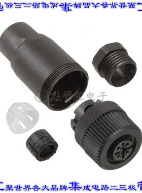 1681114 圆形连接器4POS插座母插口螺钉铜合金自由悬挂