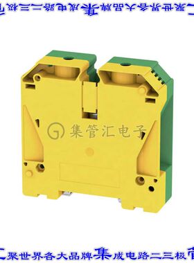 1846030000 端子块连接器2POS接地地面27.0mm绿色黄色3/0-4AWG