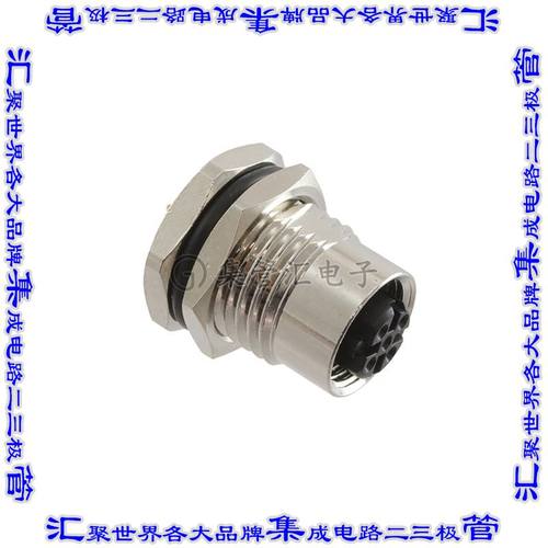 859RD04-203R004 圆形连接器4POS插头母插口焊杯镀金面板安装