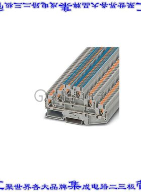 3210500 端子块连接器6POS馈通式3排5.2mm灰色12-26AWG