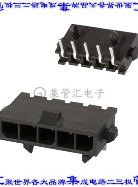 2-1445055-5 针座连接器5POS接头3mm公形插针通孔直角锡