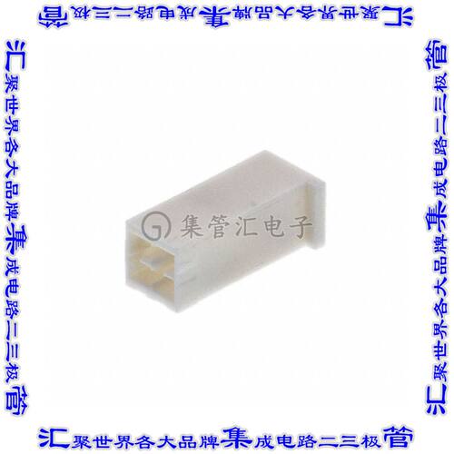 IPM1-02-D 矩形连接器外壳4POS 2排2.54mm公形引脚白色自由悬挂