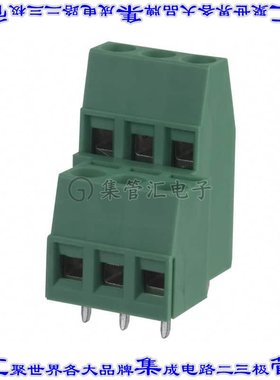 1725041 线对板连接器3POS接线端子2排5.08mm通孔水平带板