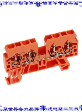 870-832 端子块连接器4POS馈通式5.0mm橙色12-28AWG