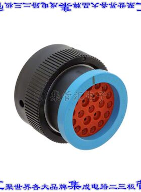 HDP26-24-21PE-L017 圆形连接器21POS插头外壳用于公插针黑色蓝色