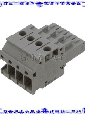 3060144 端子块连接器4POS插头母插口灰色自由悬挂