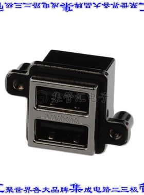 MUSBC511N0 连接器USB-A叠接式插座8POS USB 2.0通孔