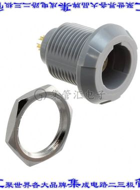 PLB4G820006 圆形连接器6POS插座母插口焊杯镀金面板安装