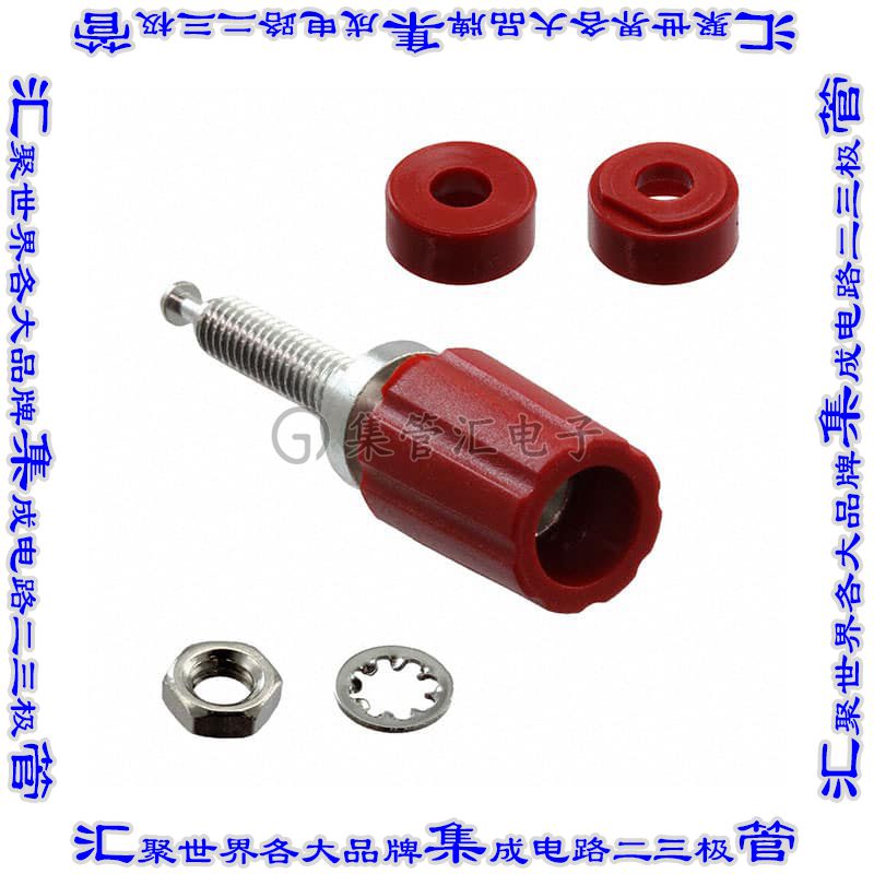 196899 接插件连接器CONN BIND POST MINI KNURLED RED