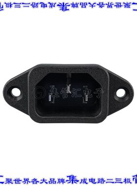 703W-00/08 电源接入连接器3POS插座公型片状插脚IEC320-C14面板