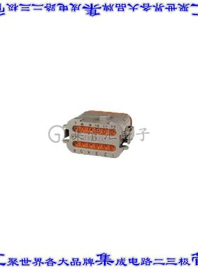 DT06-12SA-CE05 矩形连接器外壳12POS插头2排母形插口灰色自由悬