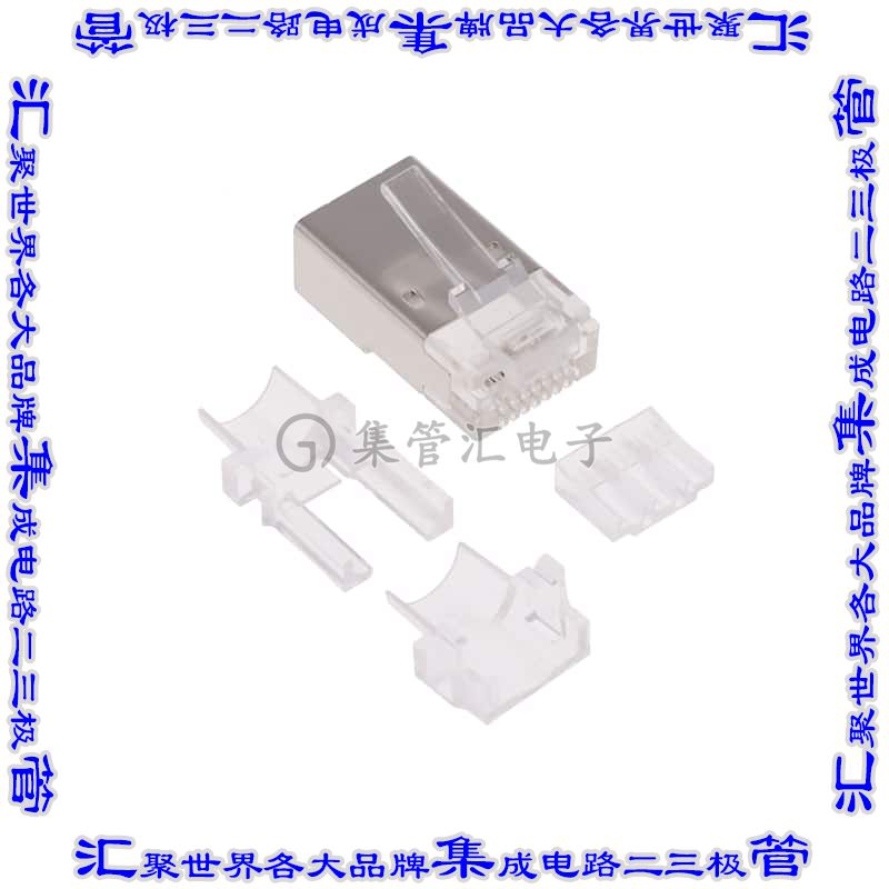 MTP-88-W-S-C6A1 接插件连接器CAT6A PLUG, 8P8C, 30U PLATING, S