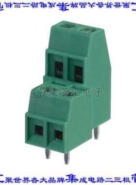 1708026 线对板连接器2POS接线端子2排3.81mm通孔水平带板