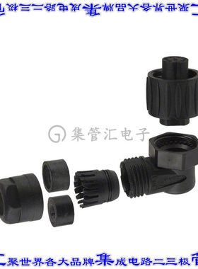 C01610F00600012 圆形连接器7(6+PE)插头外壳用于母插口黑色蓝色