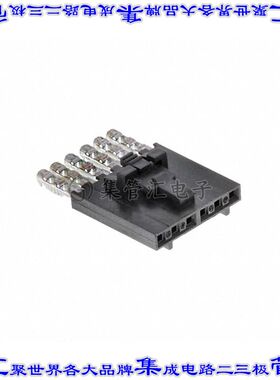 14562062 0014562062矩形连接器6POS插座2.54mm母插口黑色IDC镀金