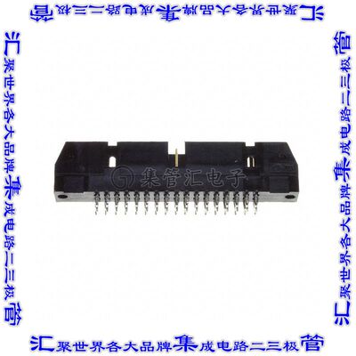 1-1658694-1 针座连接器34POS接头2排2.54mm公形插针通孔直针镀金