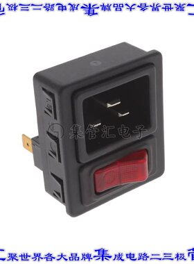 6136.0178.0210 电源接入连接器3POS插座公插片模块IEC320-C20面