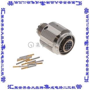 10SA 16M9 圆形连接器10POS插头母插口压接镀金自由悬 002 2M805