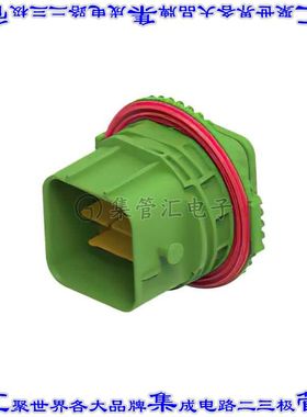 2-2366509-3 矩形连接器外壳48POS插座6排公形引脚绿色面板安装