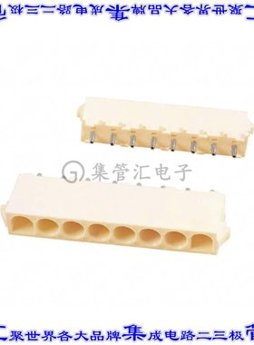 641825-1 针座连接器8POS接头6.35mm公形插针通孔直针锡