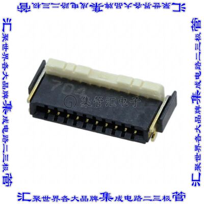AYF531035A 连接器10POS FFC/FPC 0.5mm触头上和下表面贴装直角