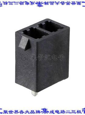 1720650202 针座连接器2POS接头2排公形插针通孔直针镀金