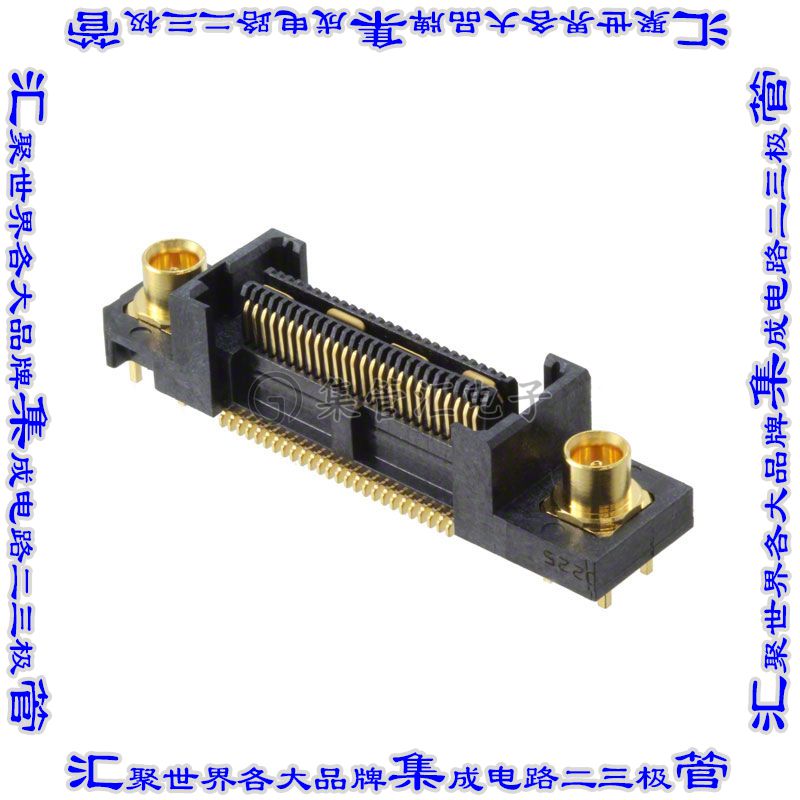 QFS-026-04.25-L-D-RF1 板对板连接器54(52+2射频插孔)插座中央带