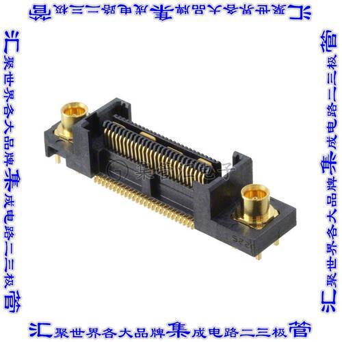 QFS-026-04.25-L-D-RF1 板对板连接器54(52+2射频插孔)插座中央带