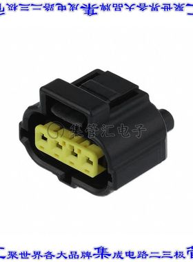 184046-1 矩形连接器外壳4POS插头5mm母形插口黑色自由悬挂