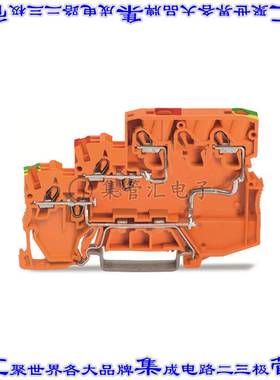 2000-5357/101-000 端子块连接器8POS馈通隔离式7.0mm橙色16-24AW