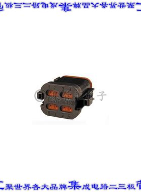 DT06-08SB-CE05 矩形连接器外壳8POS插头2排母形插口黑色自由悬挂