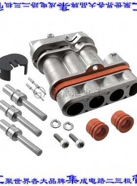 EP233511 矩形连接器5(2+3电源)插头公引脚压接镍自由悬挂