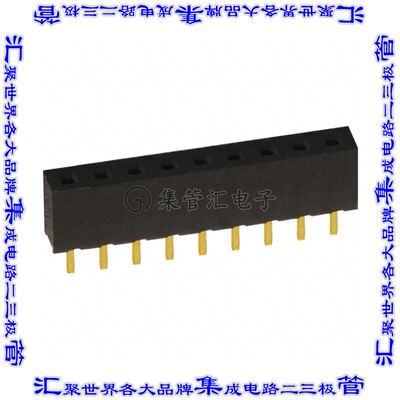 NPPN091BFCN-RC 针座连接器9POS插座2mm母形插口通孔直针镀金