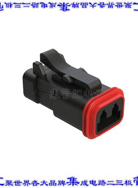 AT06-2S-MM01BLK 矩形连接器外壳2POS插头母形插口黑色自由悬挂