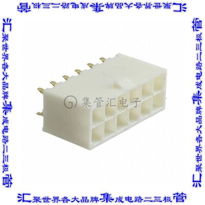 10127820-1221LF 针座连接器12POS接头2排4.2mm公形插针通孔直针