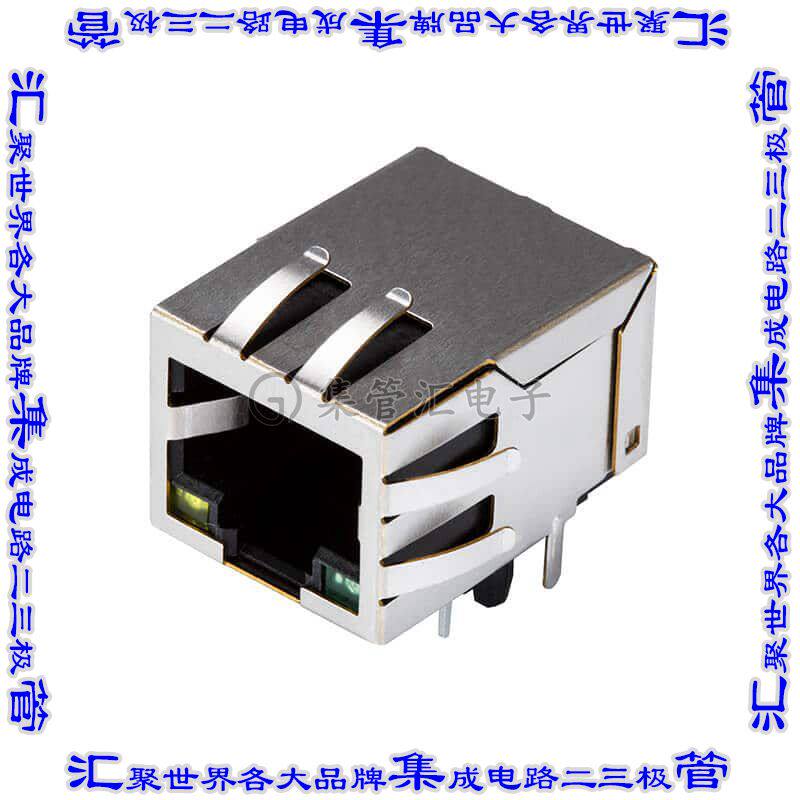 CRJ010-ML3-TH 接插件连接器RJ JACK, 1 PORT, 8P8C, 30U, SHIE