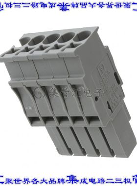 3040290 端子块连接器5POS插头母插口灰色自由悬挂